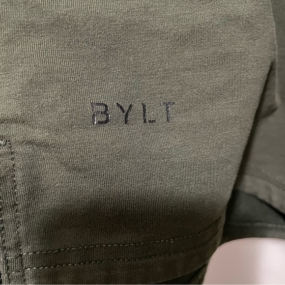 Bylt Men’s Drop-Cut Lux Tee Green Size Medium - Picture 2 of 7